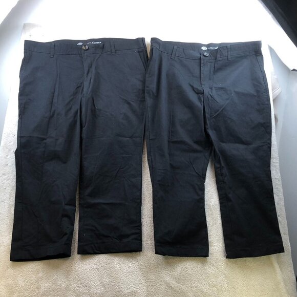 Dickies Women’s Dress Pants Size 40x25 Measured Lot of Two Slim Straight Workwea - Picture 11 of 12